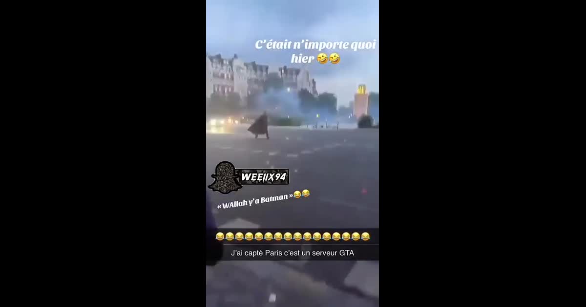 Wallah y'a Batman, datant du 31 mai 2025 après la première victoire du PSG en Ligue des Champions
J'ai capté Paris c'est un serveur GTA