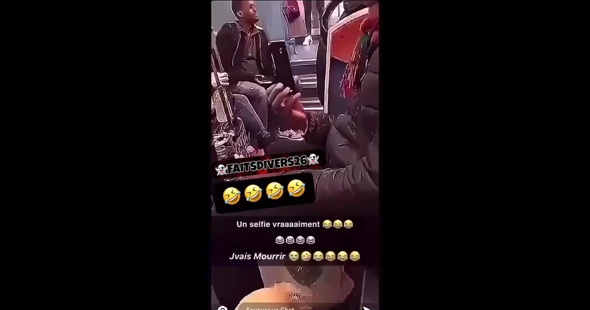 Selfie à l'envers RER un selfie vraiment