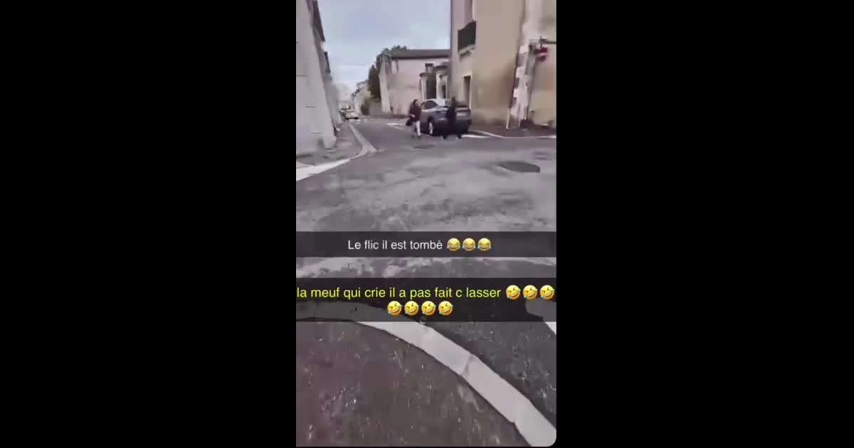 Le policier il est tombé perte d'aura lycée blocus